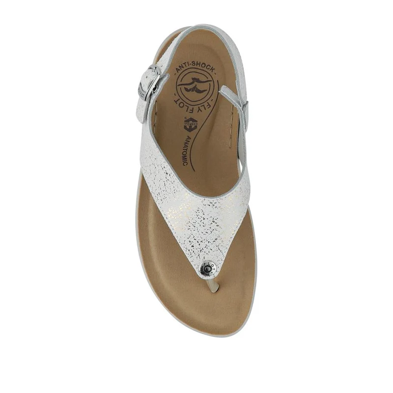 Fly Flot Slingback Strapped Toe Post Sandals - FLY41063 / 326 734 - White