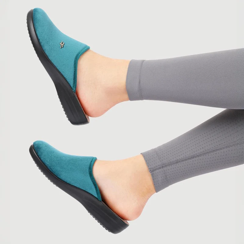 Fly Flot Anatomic Slipper Mules - FLY40009 / 325 631 - Teal