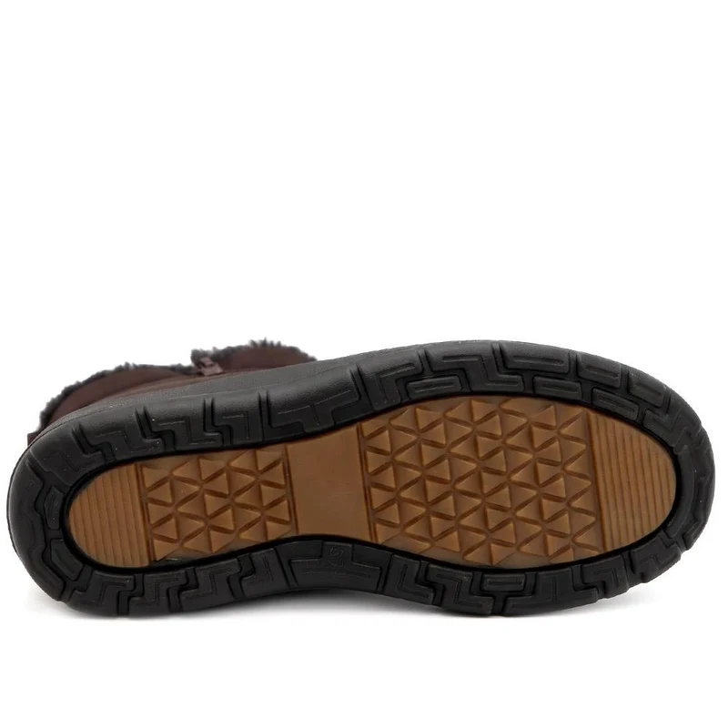 Wide Fit Twin Zip Weather Boots - ACADE38005 / 324 547 - Chocolate