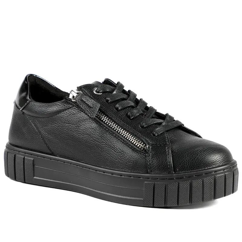 Bellissimo Wide Fit Zip & Lace Trainers - BELWBINS43024 / 328 919