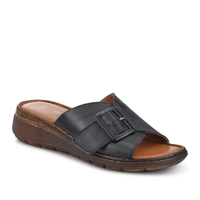 Cushioned Leather Mules - LUCK41009 / 327 392