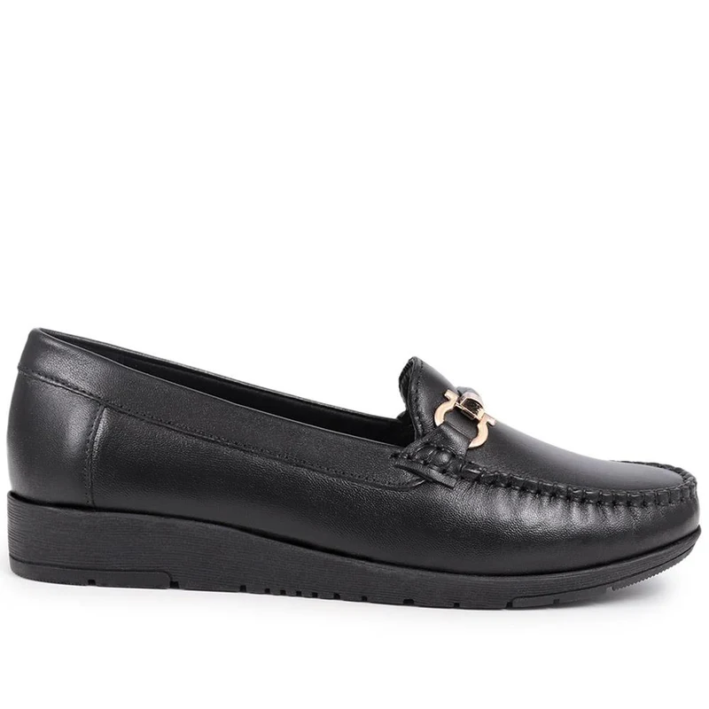 Smart Leather Moccasins - NAP40008 / 326 589 - Black