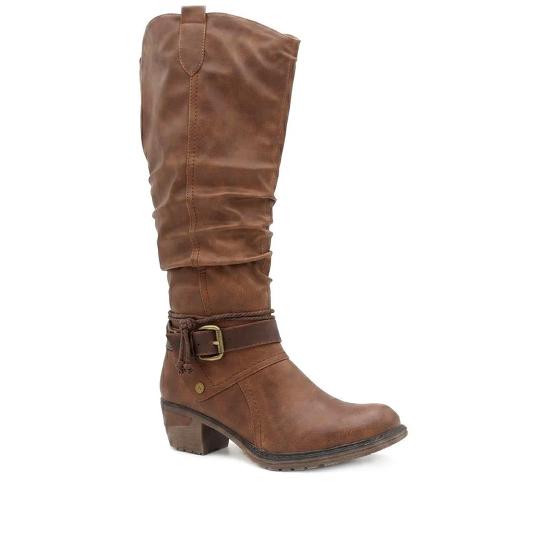 Warm Lined Extra Wide Calf Long Boots - WBINS44041 / 329 999