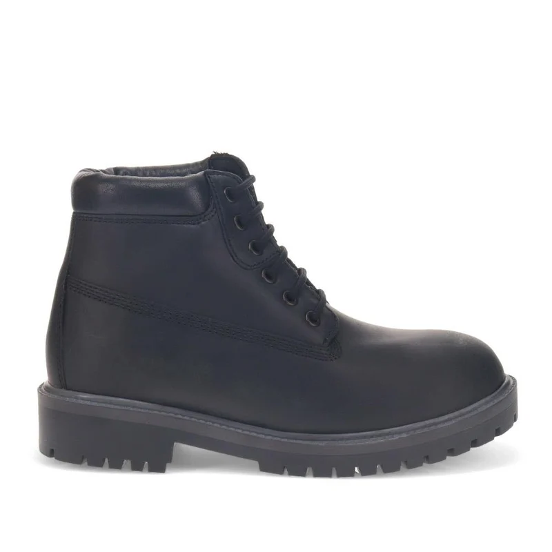 Lace-Up Leather Boots - SHAFI40003 / 326 133 - Black
