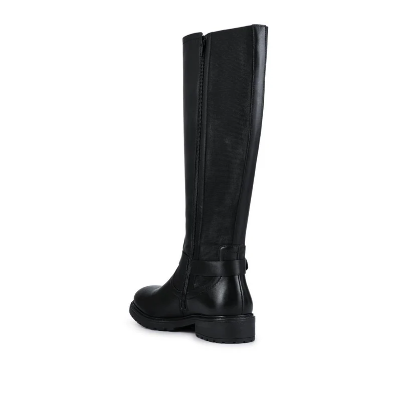 Elastic Fit Zip Up Long Boots - MAGNU42001 / 328 147 - Black