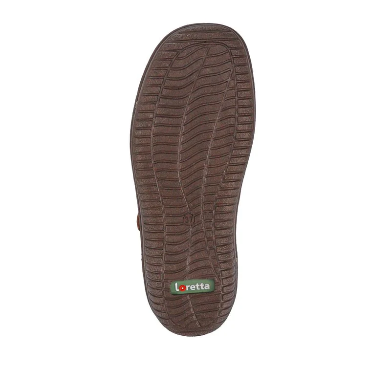 Leather Touch-Fasten Mary Janes - HAK41005 / 327 432 - Brown
