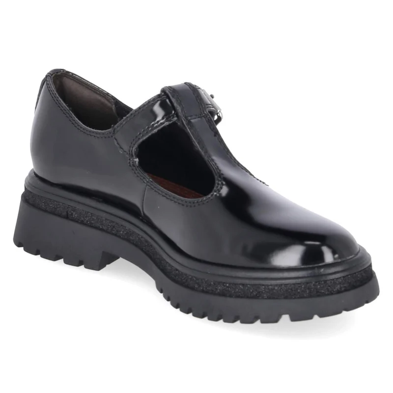 Spangenballerinas Schwarz