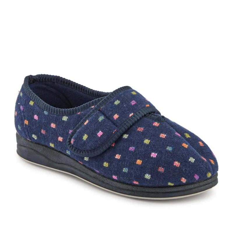 EasyFit Extra-Wide Touch-Fasten Slippers - ZINA / 327 936