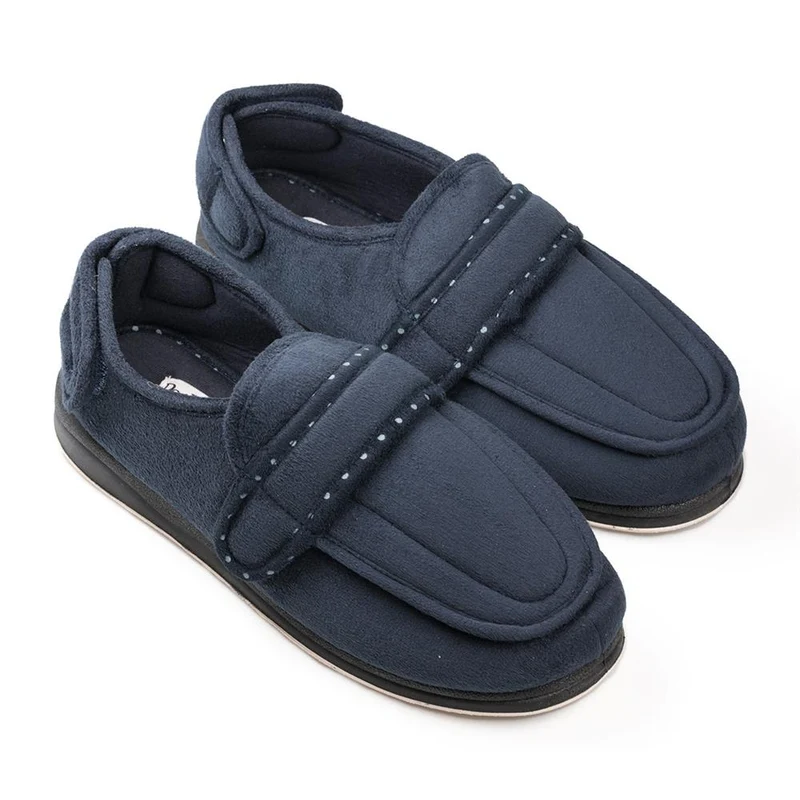 Padders + Ladies Slippers 2E Fit Vulcanised - ENFOLD - Enfold / null - Navy