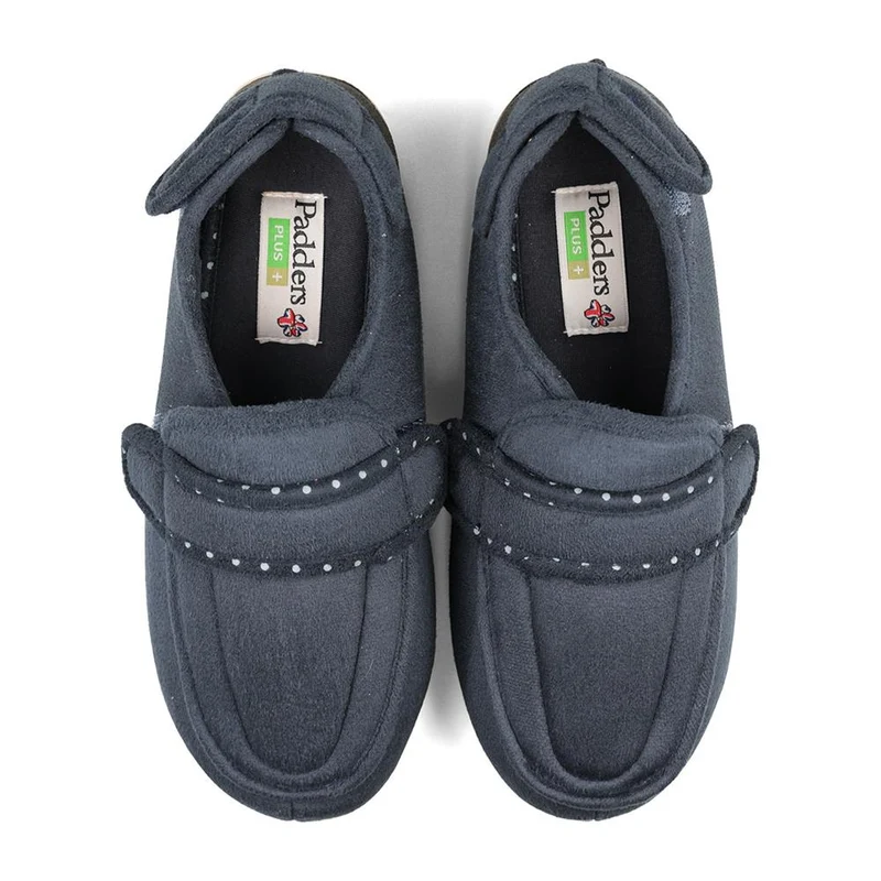Padders + Ladies Slippers 2E Fit Vulcanised - ENFOLD - Enfold / null - Navy