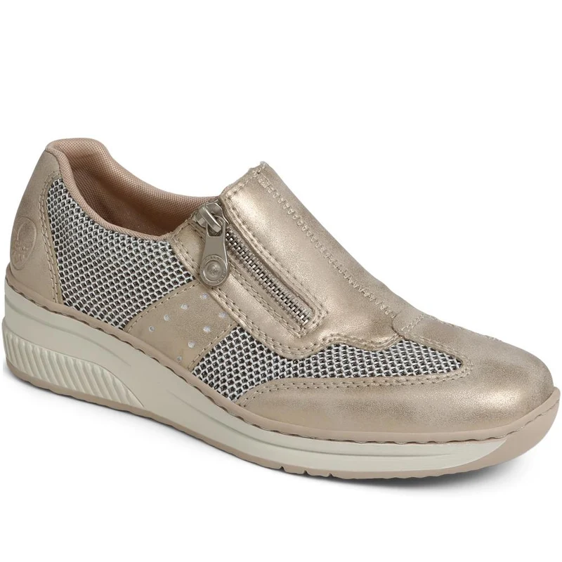 Leather Slip-Ons - RKR39501 / 324 844 - Beige