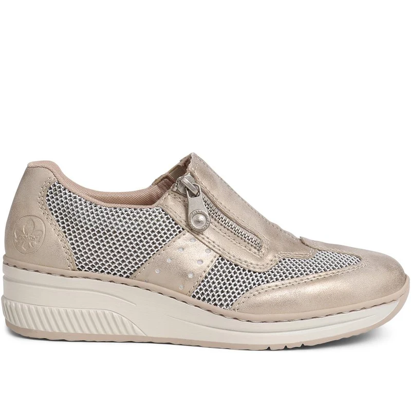 Leather Slip-Ons - RKR39501 / 324 844 - Beige