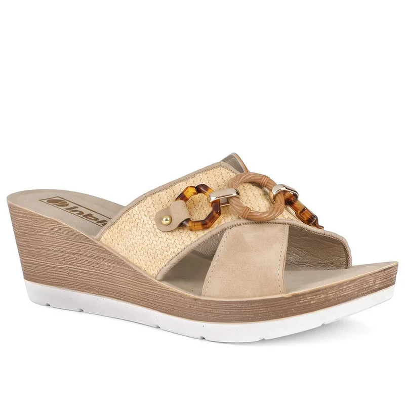 Inblu Art Wedge Heel Strappy Sandals - INB43061 / 330 711