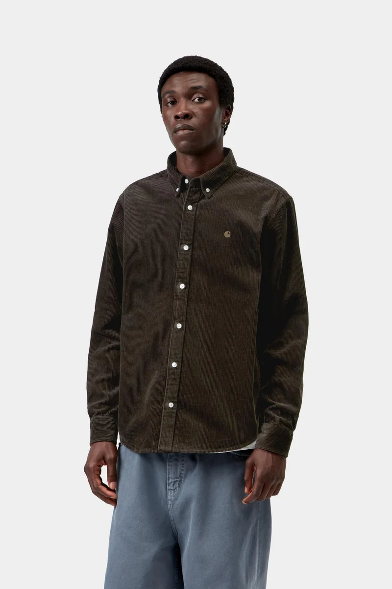 Carhartt WIP Madison Cordhemd für Herren | Tabak