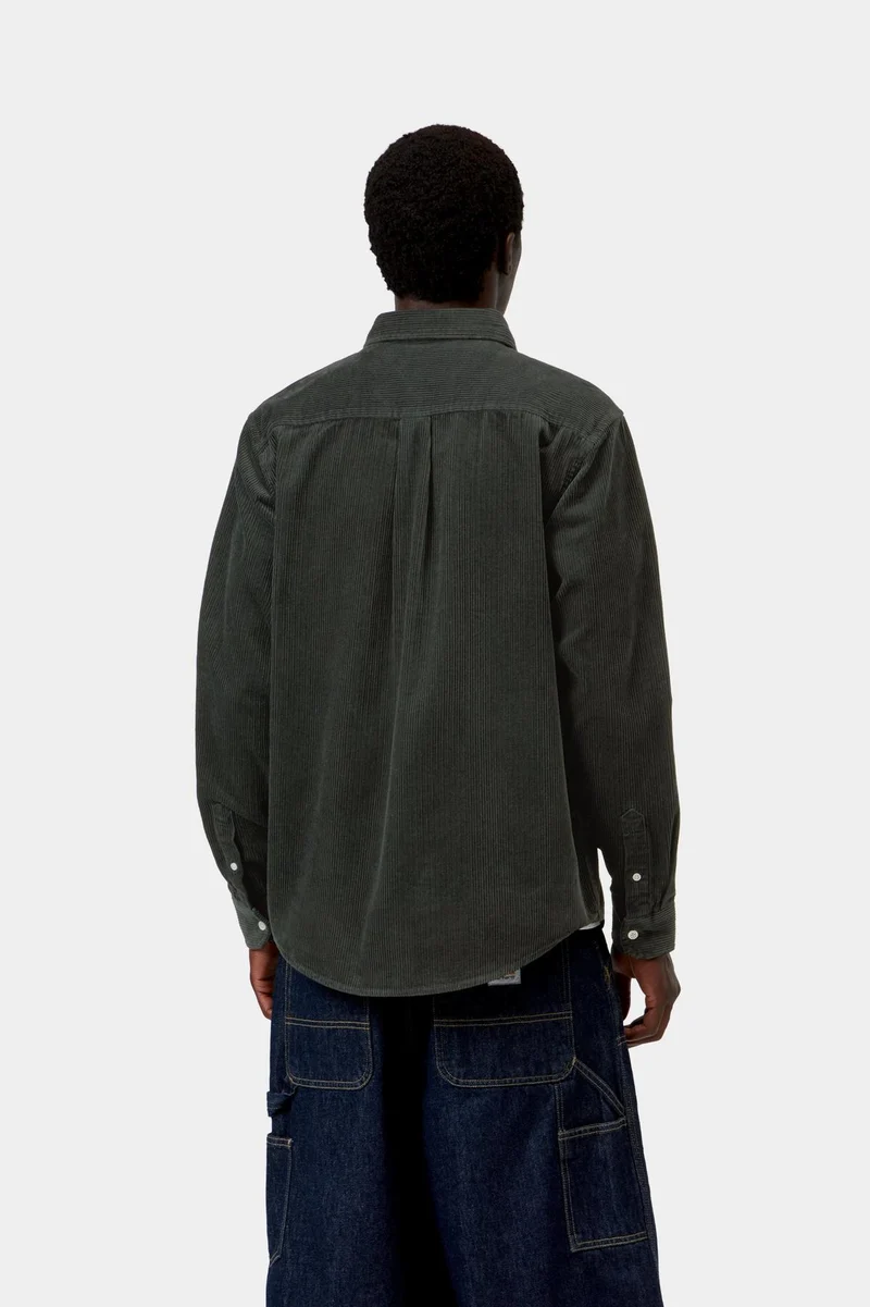 Carhartt WIP Madison Cordhemd für Herren | Rabenschwarz