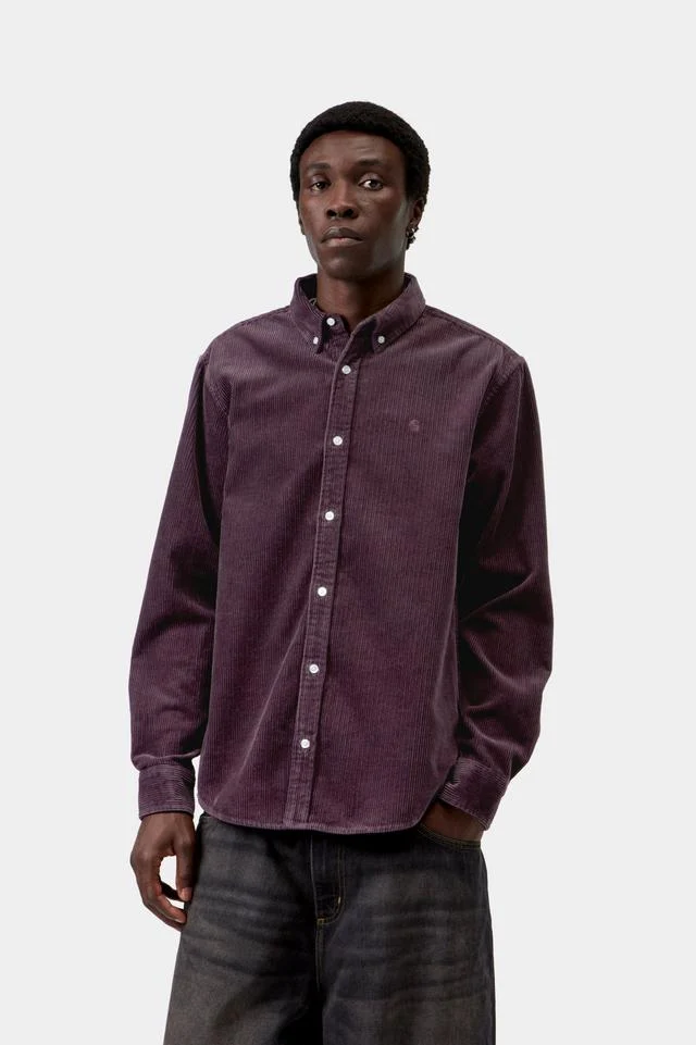 Carhartt WIP Madison Cordhemd für Herren | Gemütliches Lila
