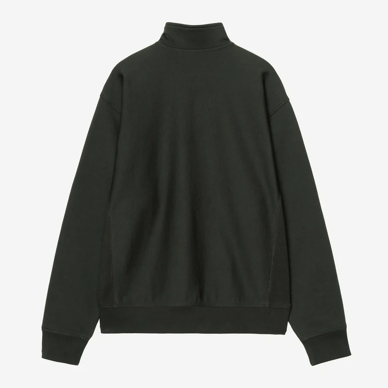 Carhartt WIP Herren Halb-Zip-Reißverschluss American Script Sweatshirt | Raven