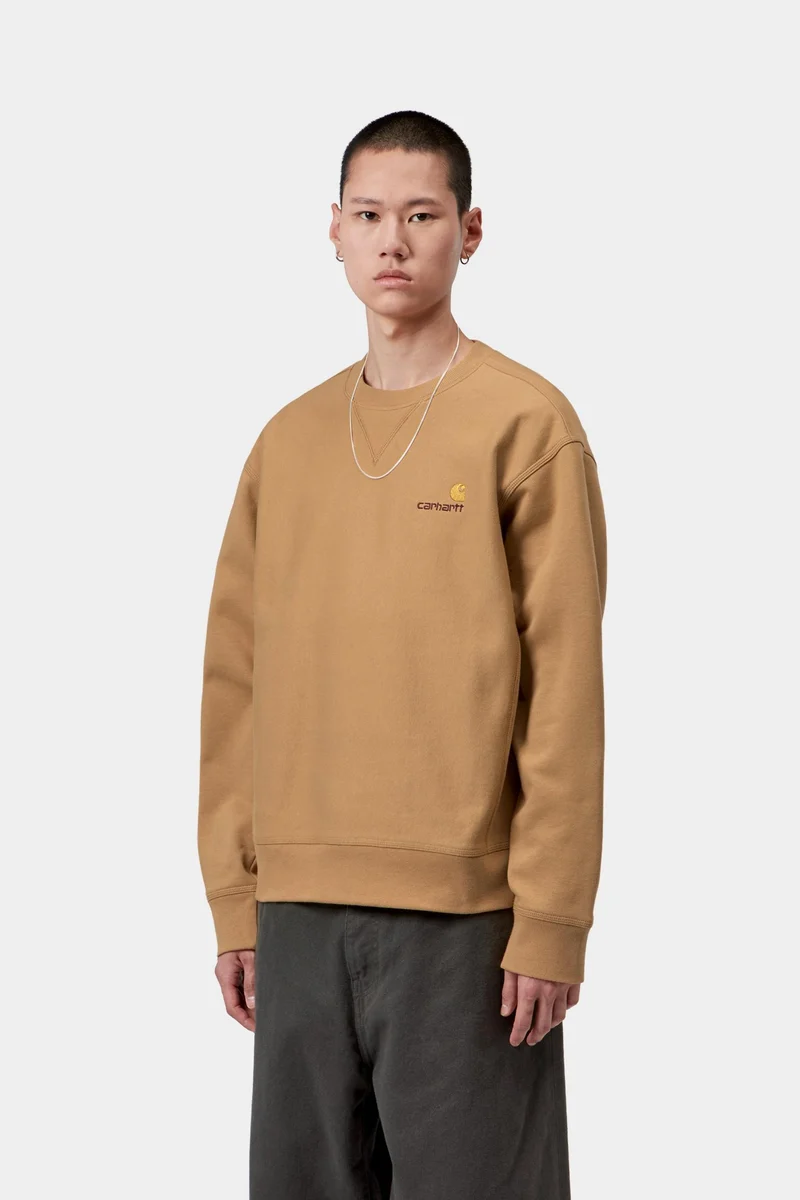 Carhartt WIP Herren American Script Sweatshirt | WIP Dusty H