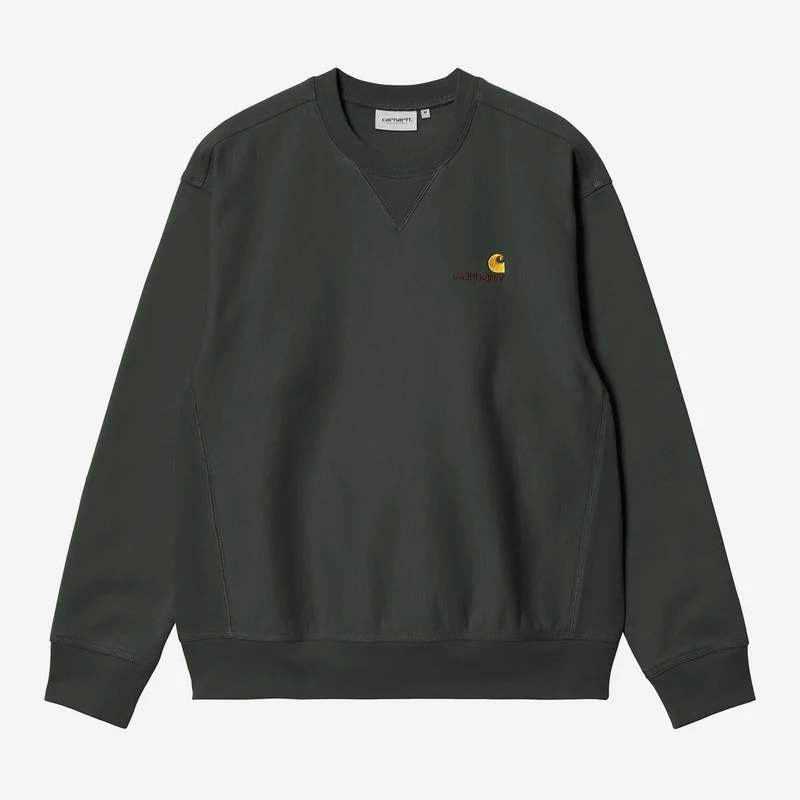 Carhartt WIP Herren American Script Sweatshirt | Raven