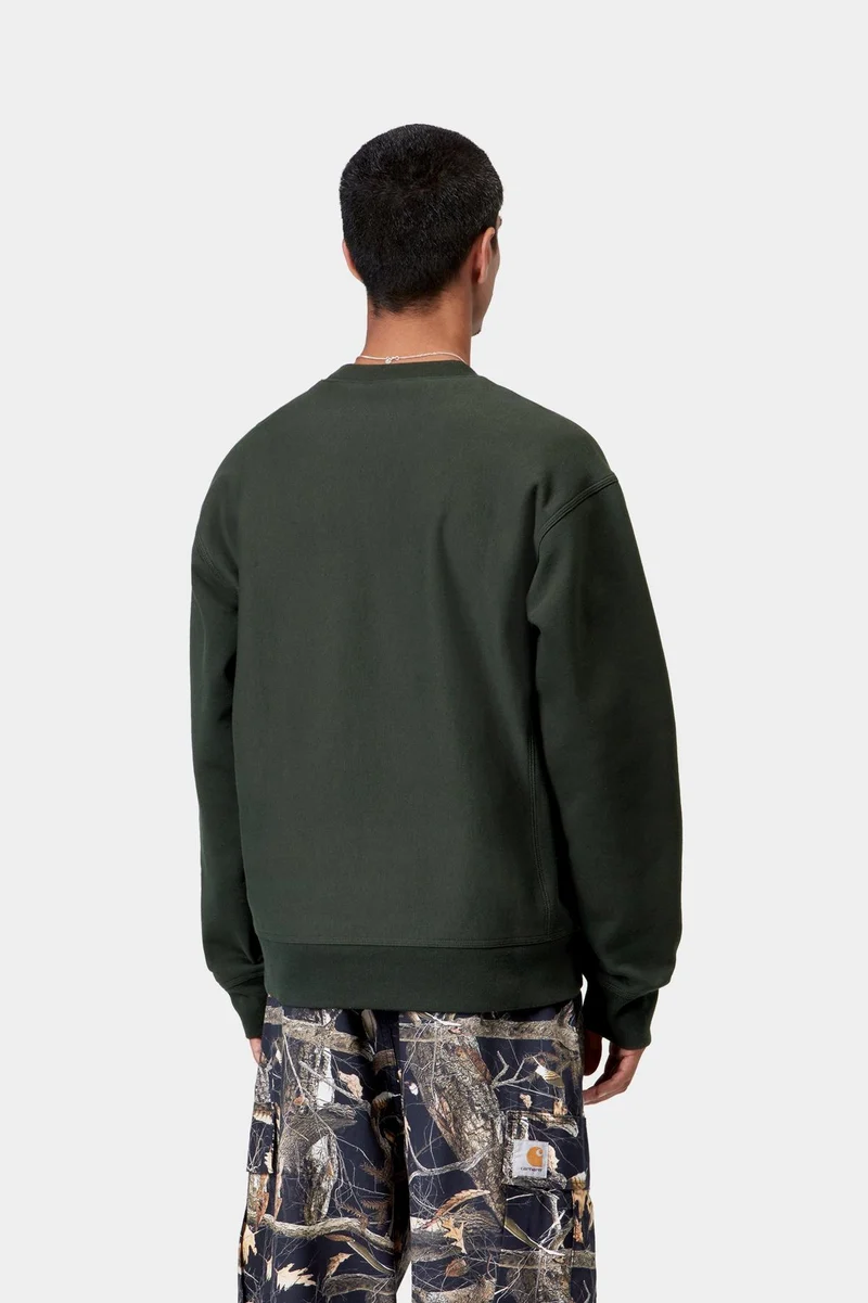 Carhartt WIP Herren American Script Sweatshirt | Raven