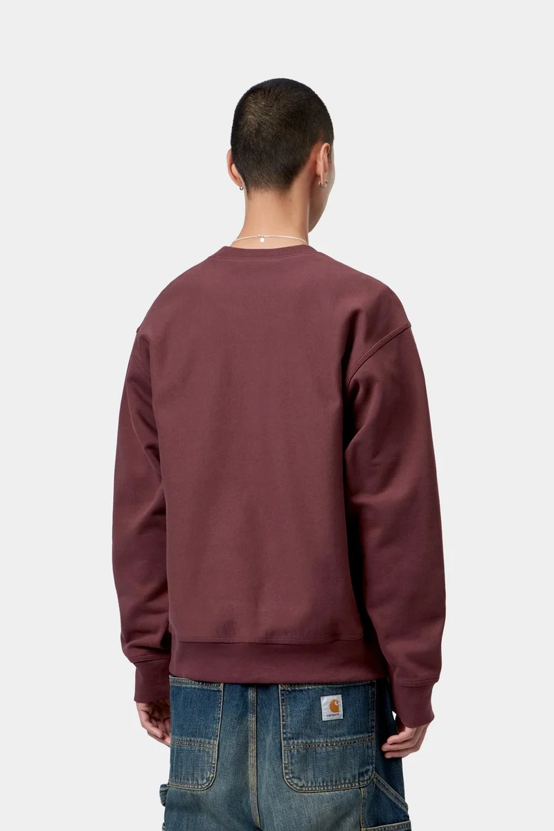 Carhartt WIP Herren American Script Sweatshirt | Amarone