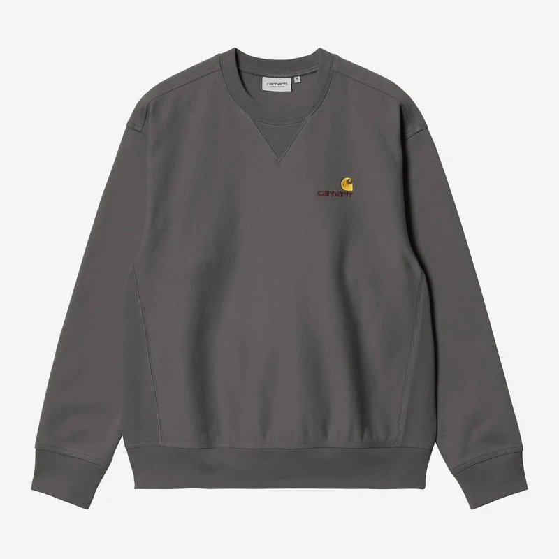 Carhartt WIP Herren American Script Sweatshirt | Graphit