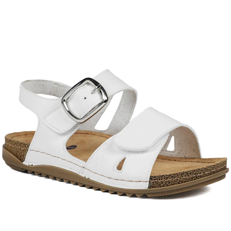 Wide Fit Sandals with Buckle Detail - SERAY43008 / 329 224