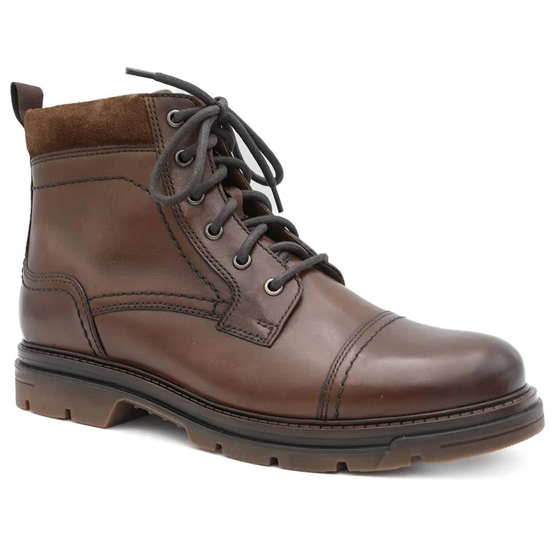 Wide Fit Leather Lace Up Boots - FBFOO44000 / 329 736