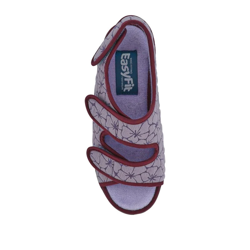 Extra-Wide Water-Resistant Slippers - REETA / 327 508 - Purple
