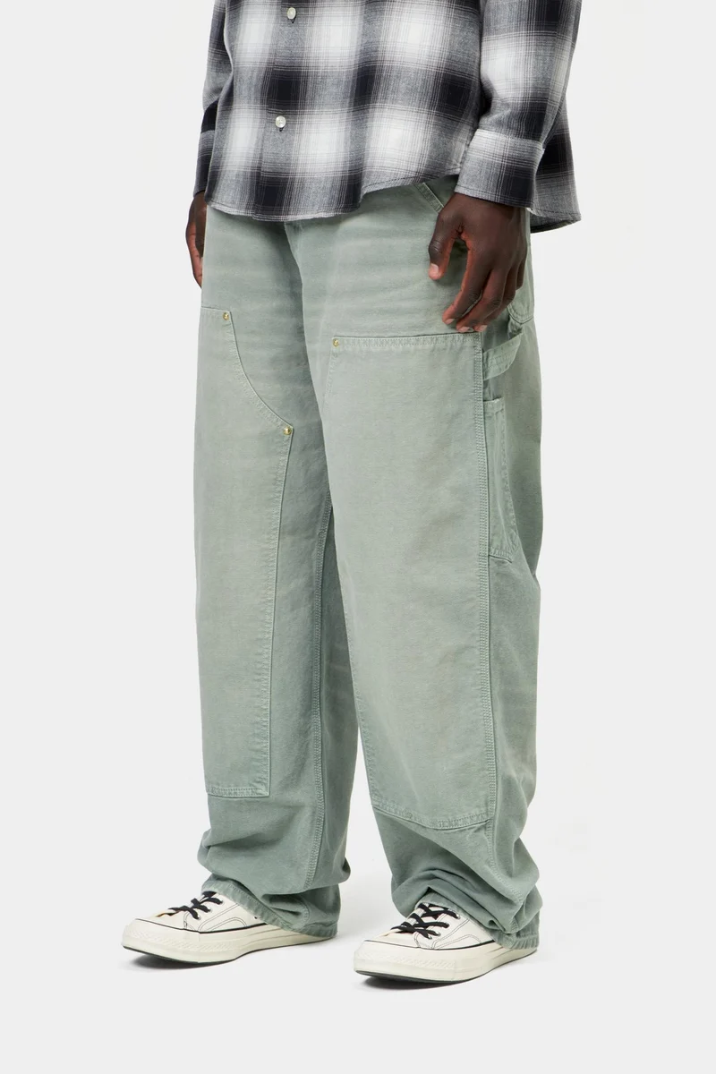 Carhartt WIP Herren OG Double Knee Hose | Schattiges Grün Destroy Wash