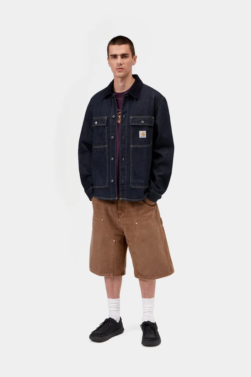 Carhartt WIP Oakland Hemdjacke für Herren | Blau-Dunkelblau-Waschung