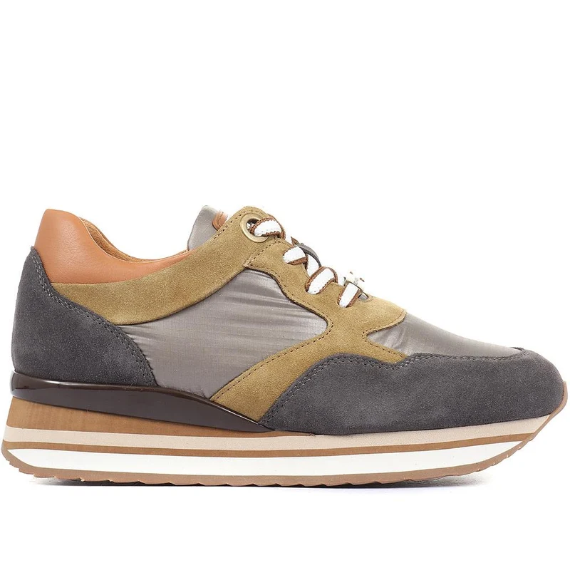 Catrin Leather Trainers - SINO34526 / 320 744 - Brown Multi