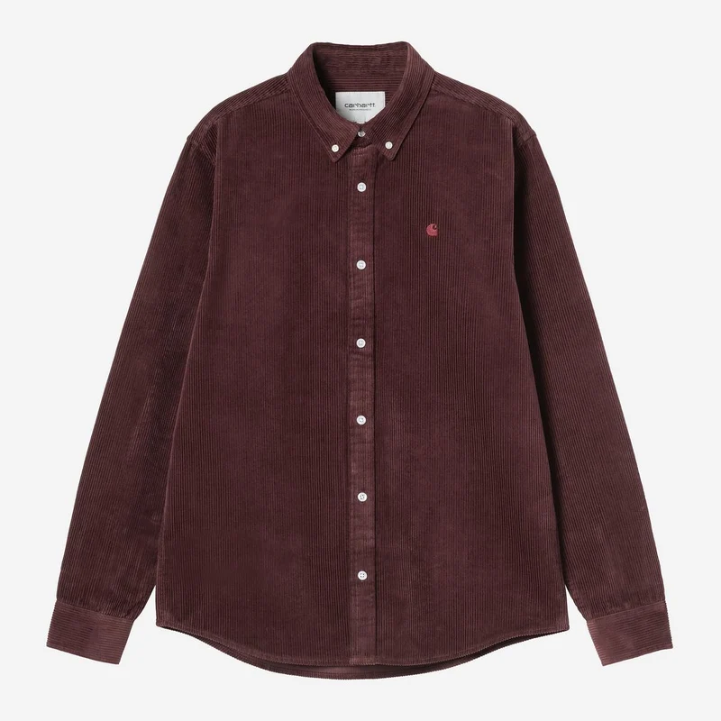Carhartt WIP Herren Madison Cordhemd | Amarone
