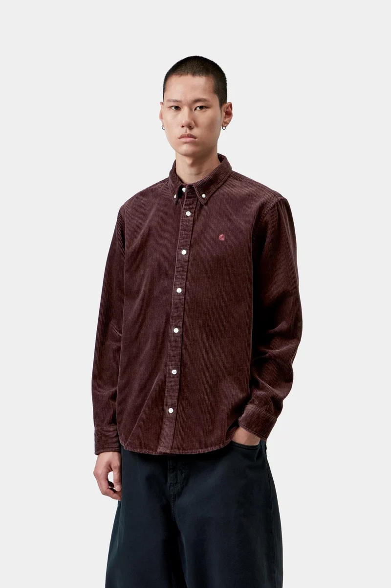 Carhartt WIP Herren Madison Cordhemd | Amarone