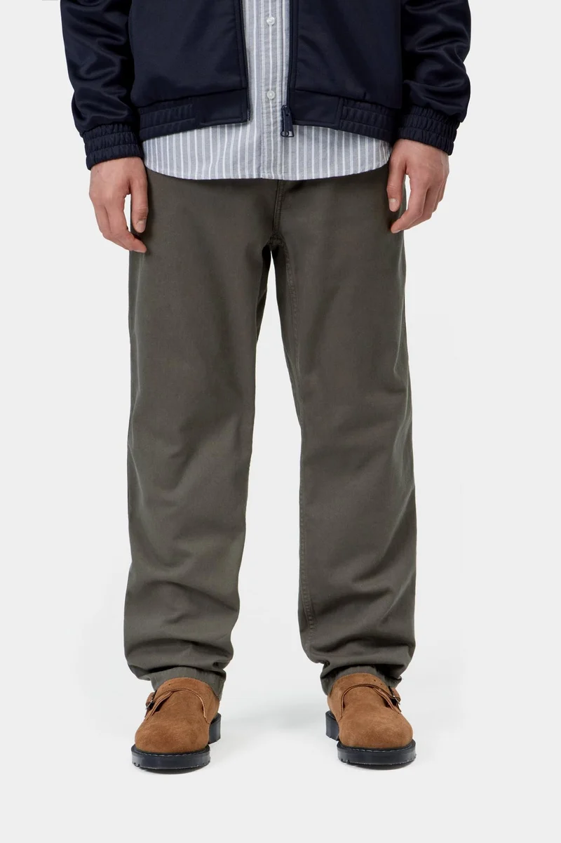 Carhartt WIP Herren Flint Moraga Twill Hose | Schungit-Stückgefärbt