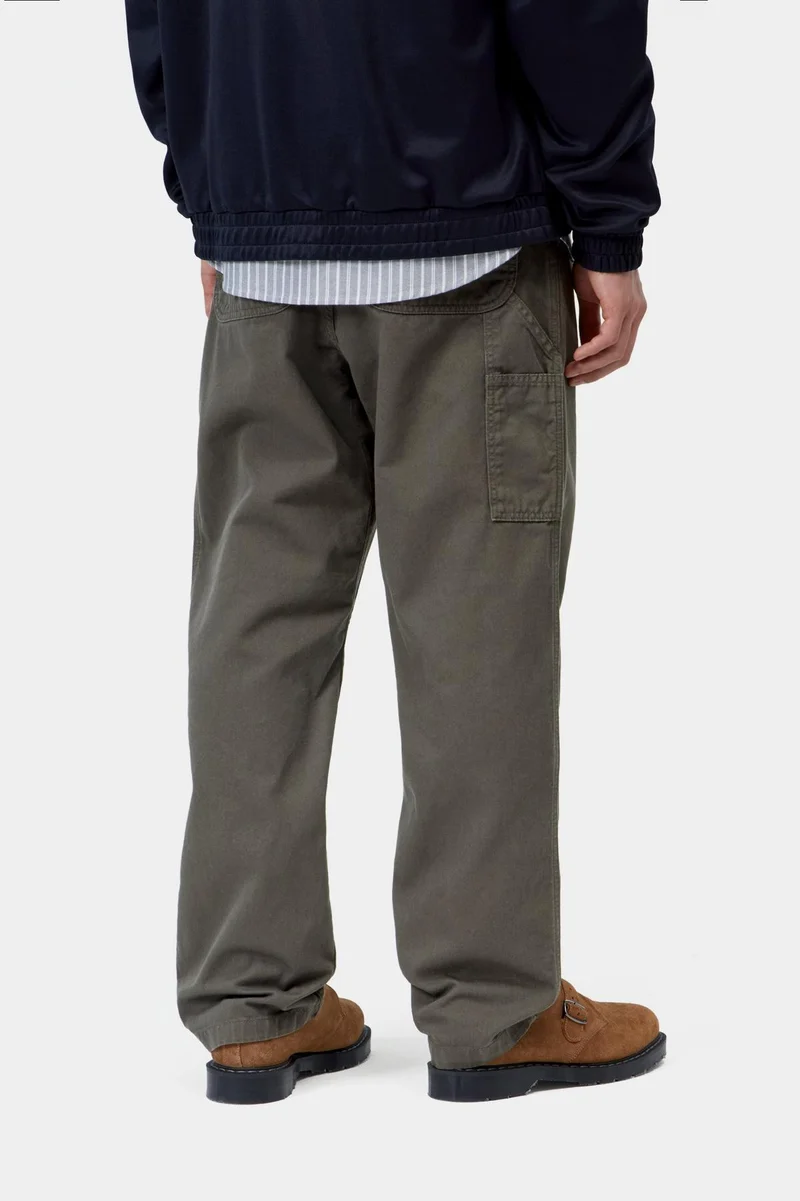 Carhartt WIP Herren Flint Moraga Twill Hose | Schungit-Stückgefärbt