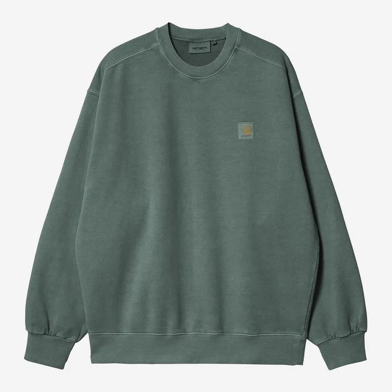 Carhartt WIP Vista Herren-Sweatshirt | Dunkelbraun, stückgefärbt