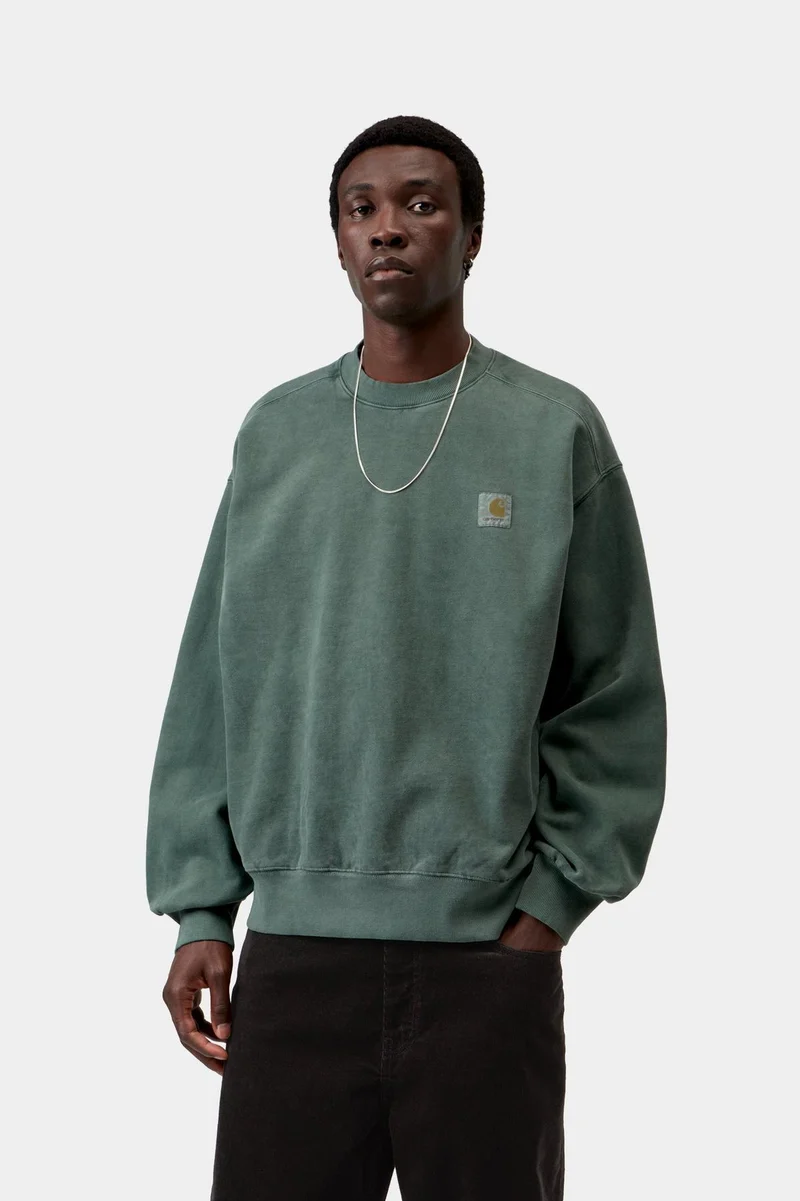 Carhartt WIP Vista Herren-Sweatshirt | Dunkelbraun, stückgefärbt