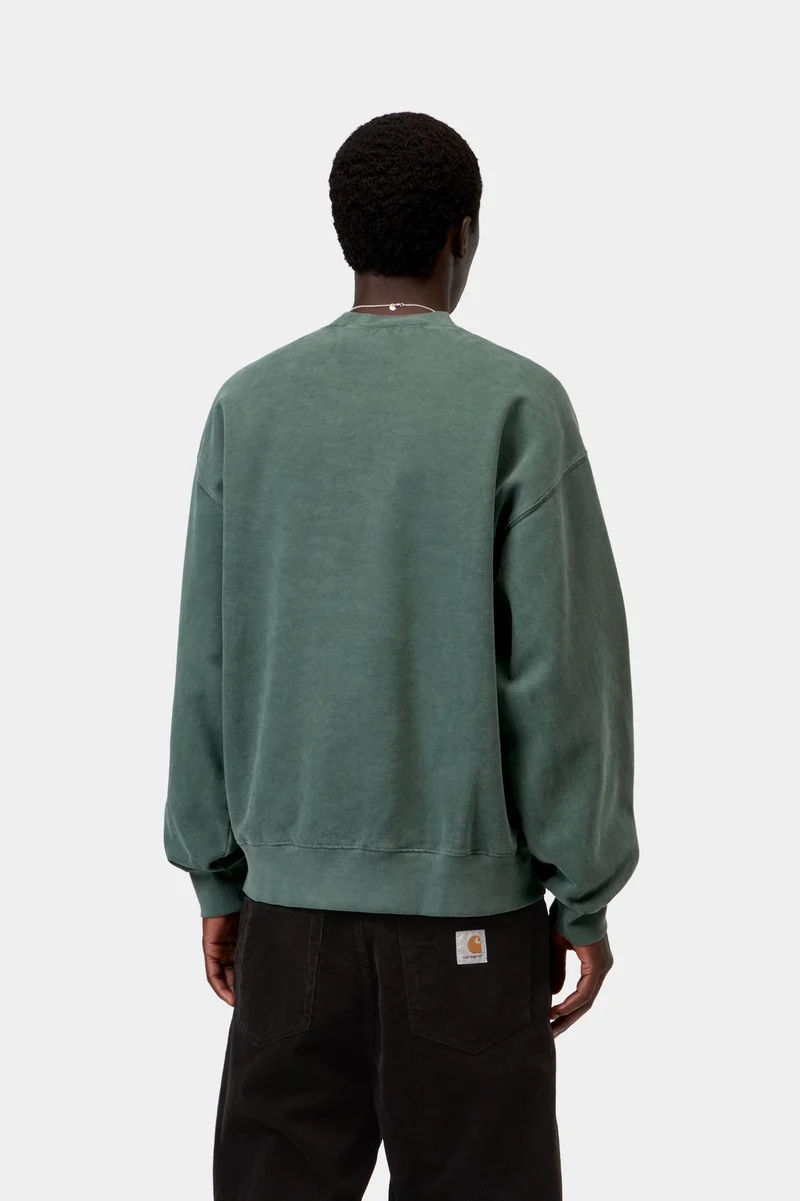 Carhartt WIP Vista Herren-Sweatshirt | Dunkelbraun, stückgefärbt