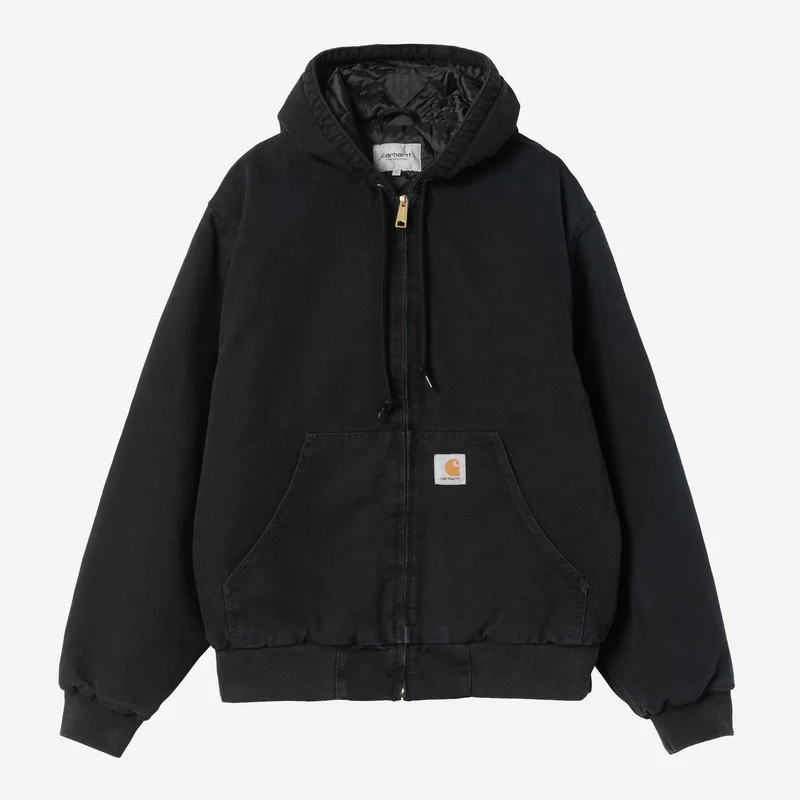 Carhartt WIP Herren OG Active Jacke | Black Stone Canvas