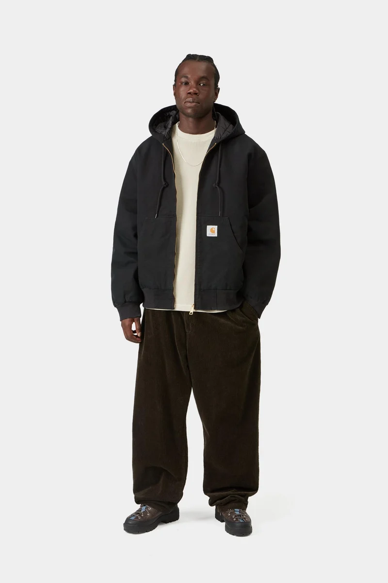 Carhartt WIP Herren OG Active Jacke | Black Stone Canvas