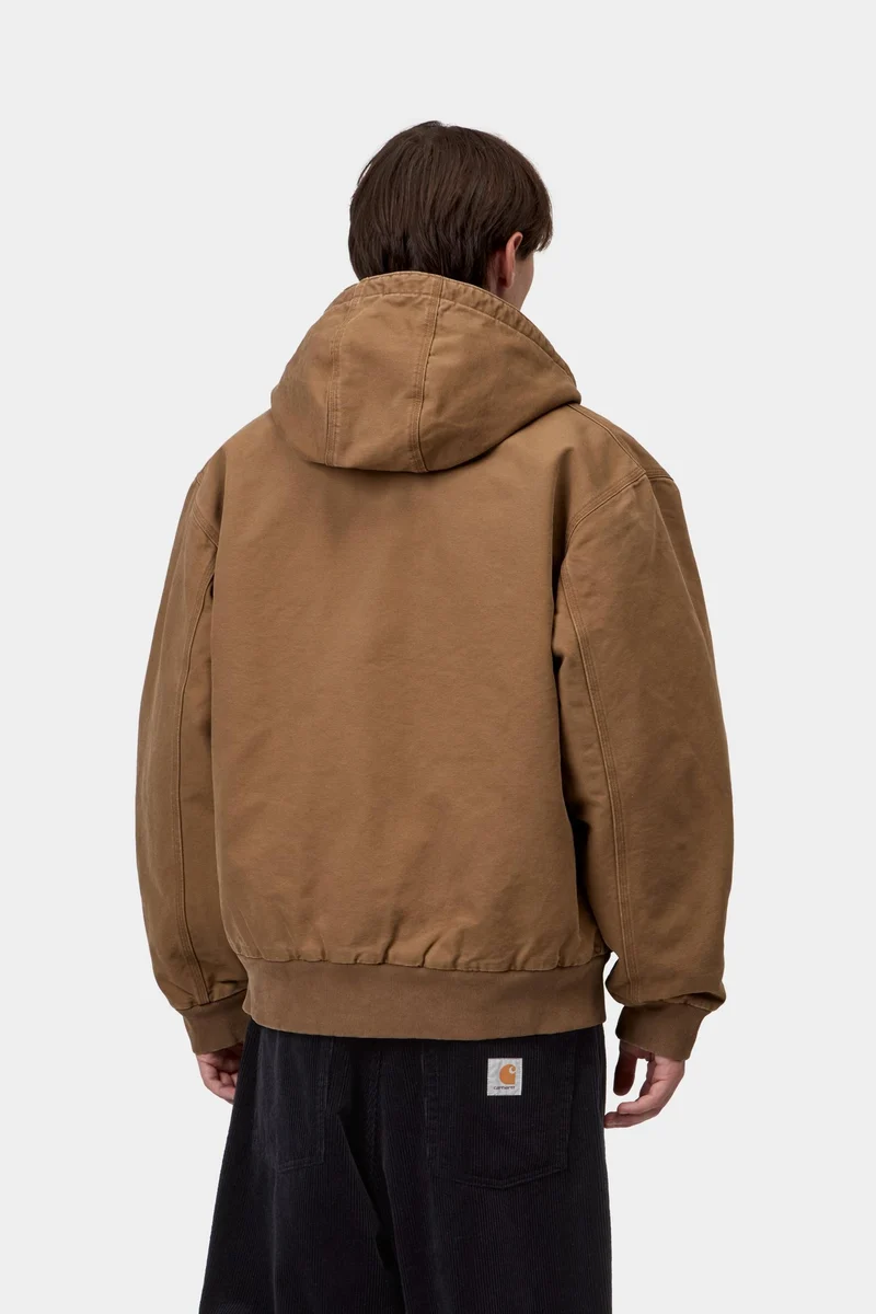Carhartt WIP Herren OG Active Jacke | WIP Hamilton Brown Stone Canvas