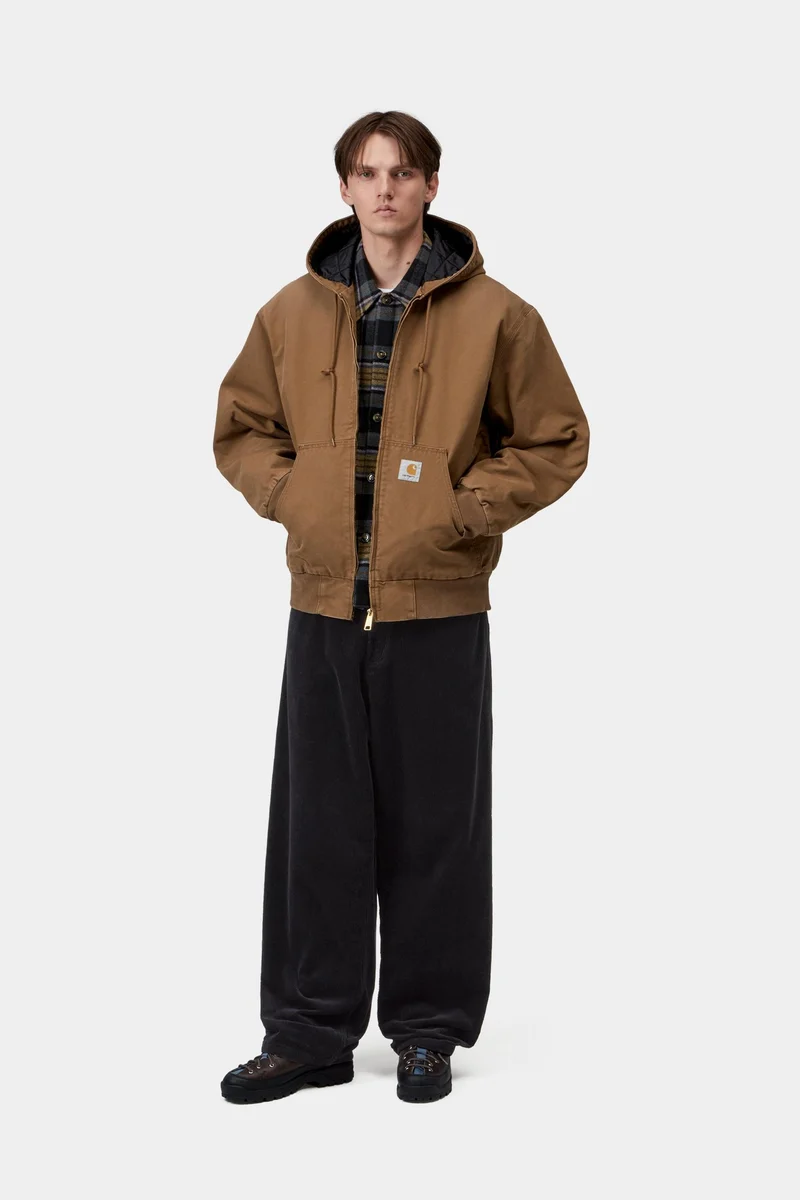 Carhartt WIP Herren OG Active Jacke | WIP Hamilton Brown Stone Canvas