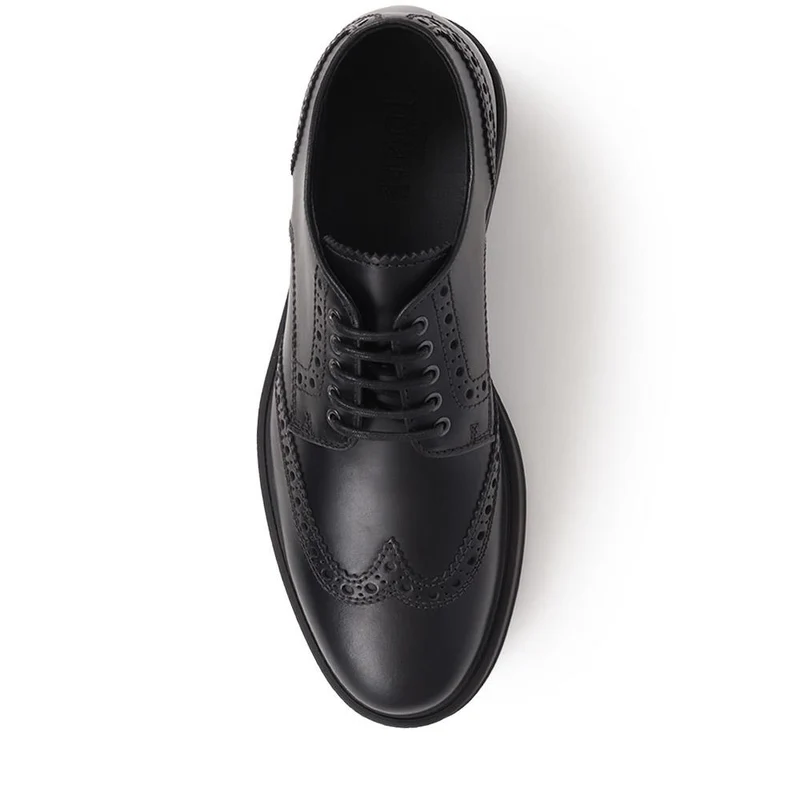 Kilmarnock Leather Lace-Up Shoes - KILMARNOCK / 325 899 - Black
