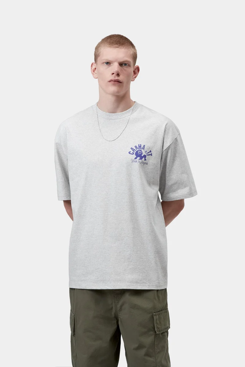 Carhartt WIP Herren-T-Shirt „Built Different“ | Aschgrau meliert