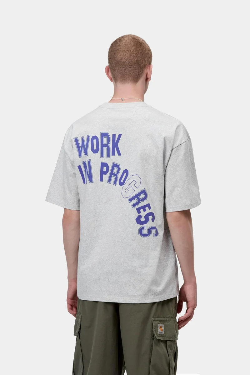 Carhartt WIP Herren-T-Shirt „Built Different“ | Aschgrau meliert
