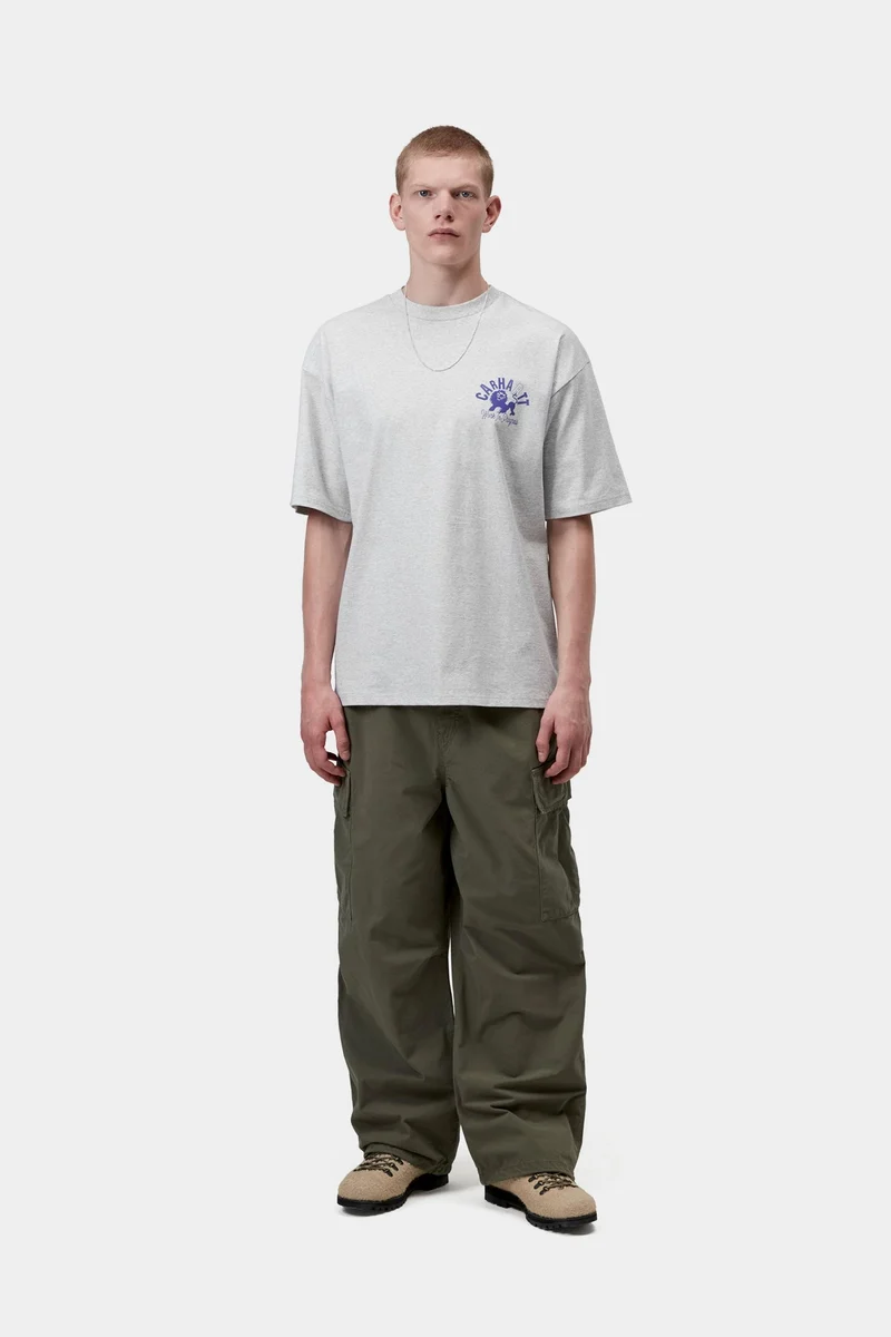 Carhartt WIP Herren-T-Shirt „Built Different“ | Aschgrau meliert