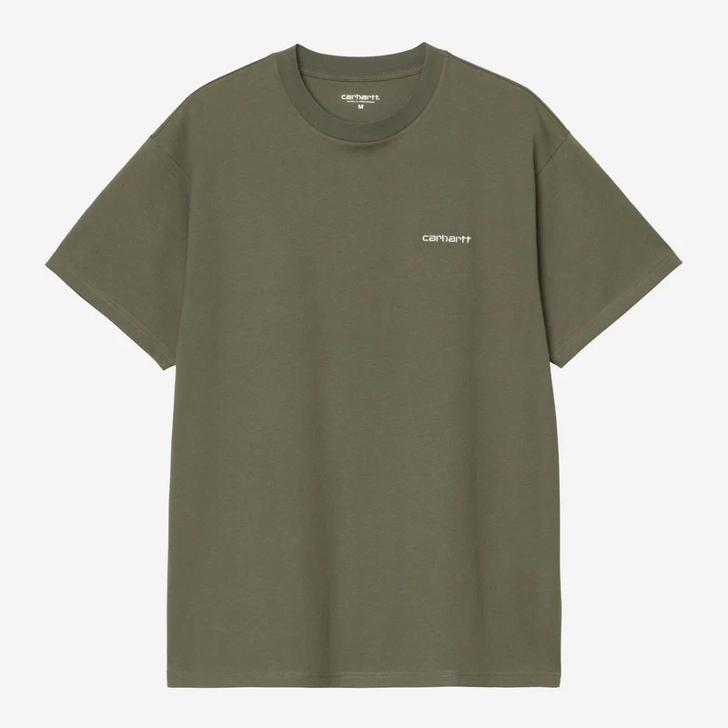 Carhartt WIP Herren-T-Shirt mit Schriftzug und kurzen Ärmeln | Blatt