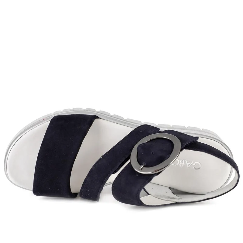 Gabor Chunky Leather Adjustable Sandals - GABC43522 / 330 461 - Navy