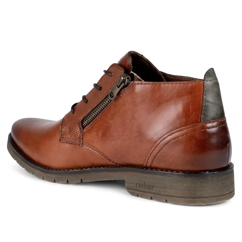 Rieker Smart Leather Lace Up Boots - RKR44532 / 330 344 - Tan